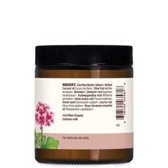 Banyan Botanicals Beauty Balm applied to face and body for dry areas.
