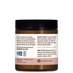 Banyan Botanicals Beauty Balm on hands delivering instant softness.