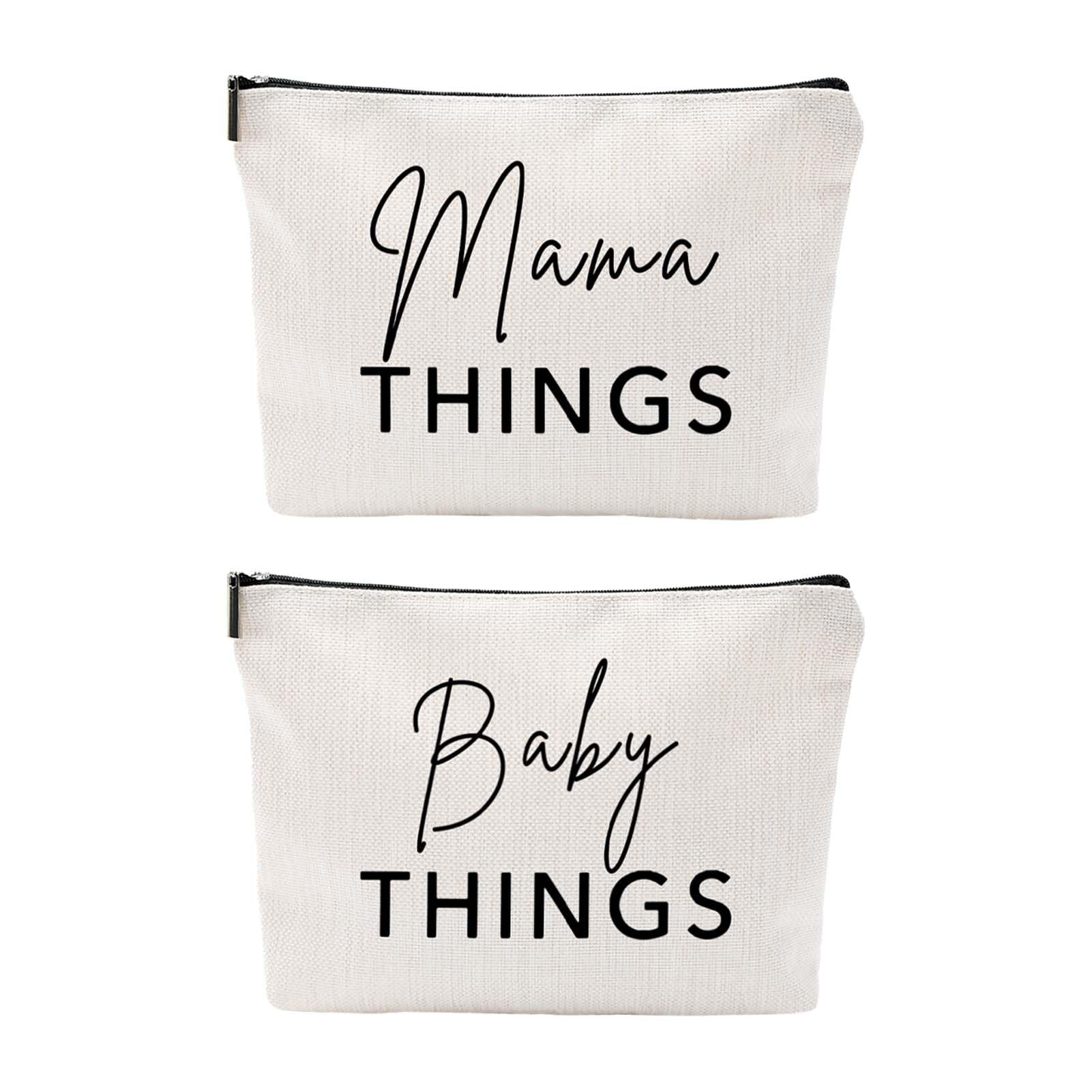 Baobeily Mama and Baby Bag Set canvas front design for chic everyday use