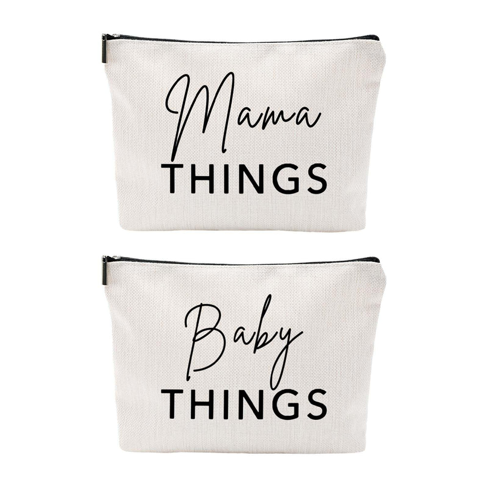 Baobeily Mama and Baby Bag Set canvas front design for chic everyday use