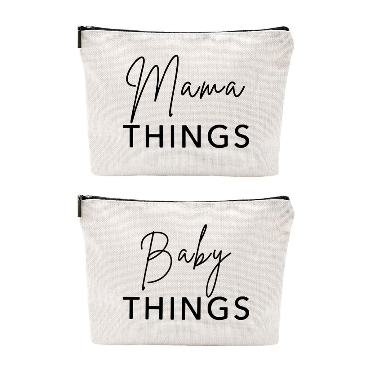 Baobeily Mama and Baby Bag Set canvas front design for chic everyday use