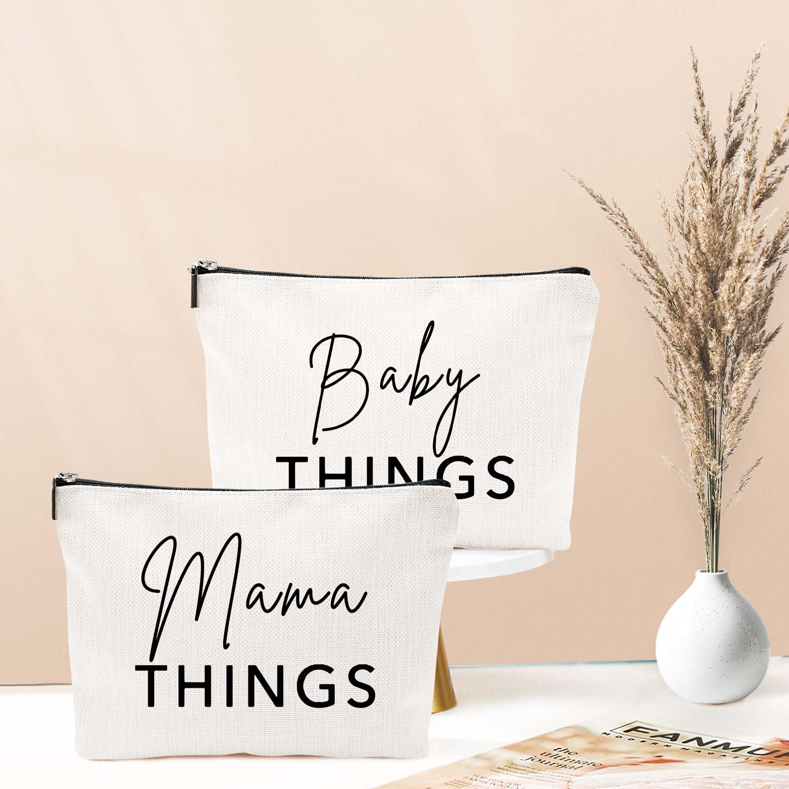Baobeily canvas two-piece pouch set ready for travel