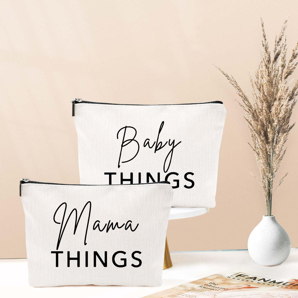 Baobeily canvas two-piece pouch set ready for travel