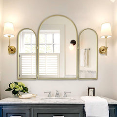 BAODANFU wall-mounted vanity mirror set ideal for space-saving bathroom décor