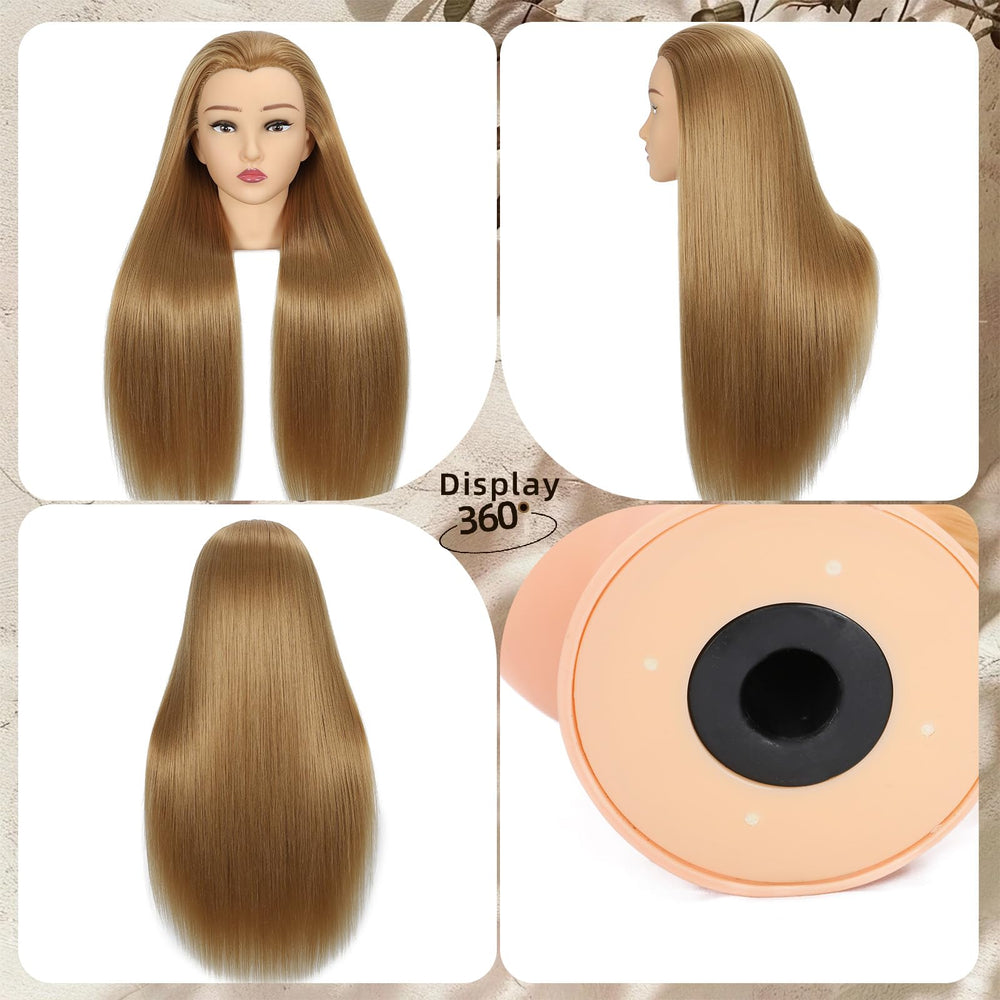 BaodanHair clamp stand included enables hands-free practice and stable styling sessions