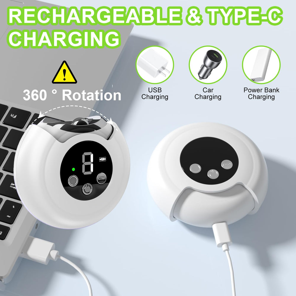 Baopilong rechargeable nail clipper compact design fits in a bag