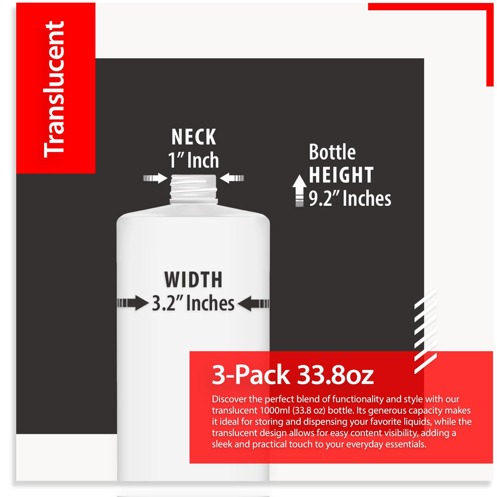 Bar5F chemical-resistant bottles suitable for bleach and personal care products.