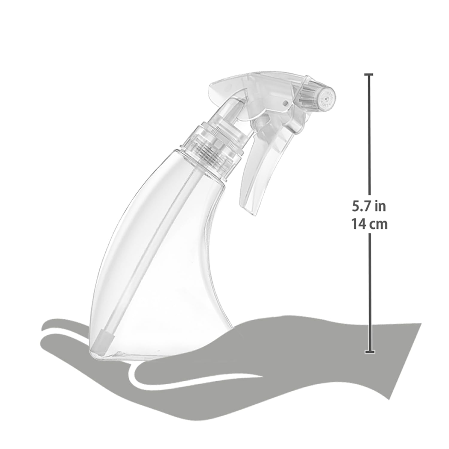 Bar5F Curve spray bottle 5oz for cleaning and DIY tasks