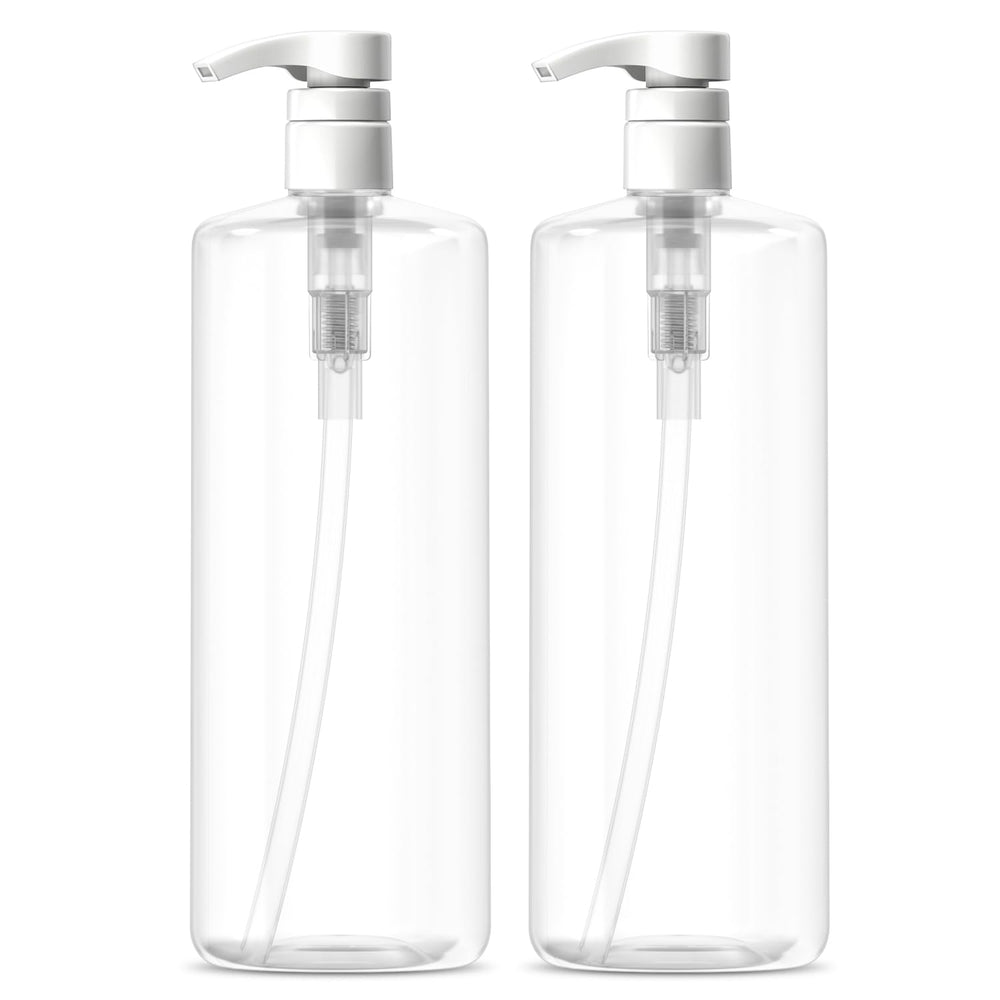Bar5F pump bottle closed, 32-ounce dispenser for tidy bathroom storage.