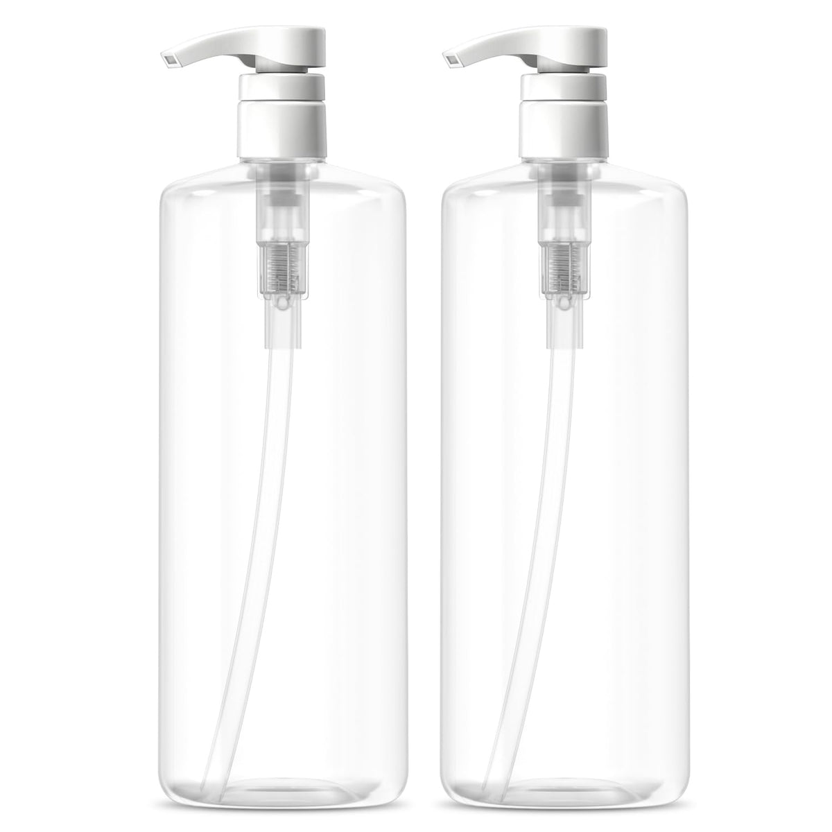 Bar5F pump bottle closed, 32-ounce dispenser for tidy bathroom storage.
