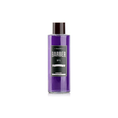 Barber Marmara Cologne 500ml purple bottle on display for premium grooming