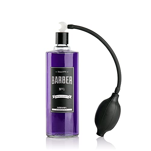 Marmara Barber Cologne glass bottle close-up shows sleek design and freshness