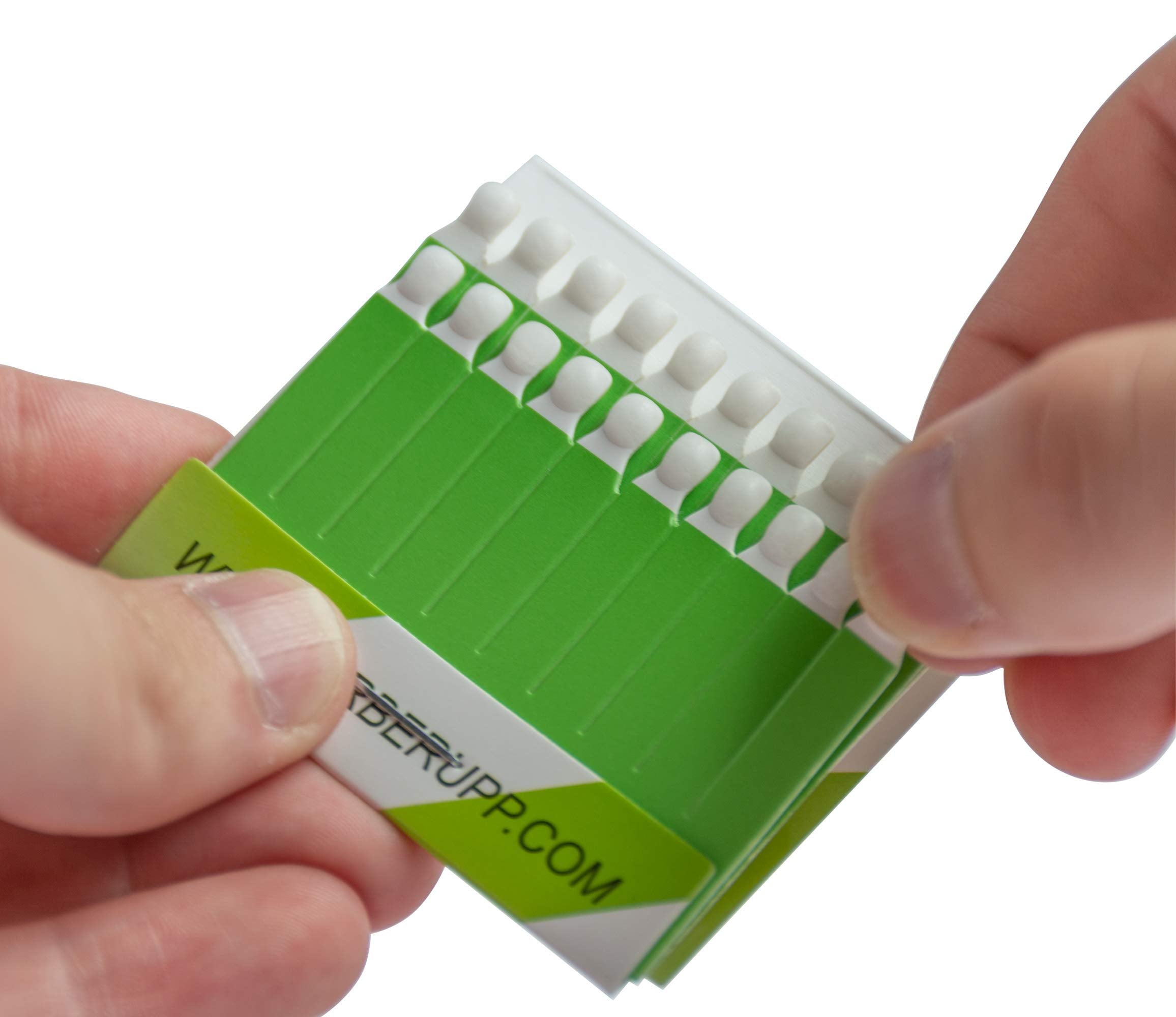 BARBERUPP-3step-application diagram demonstrates break, moisten, apply process.