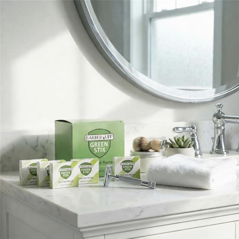 BARBERUPP-sticks-single-use close-up emphasizes hygienic one-time-use design.