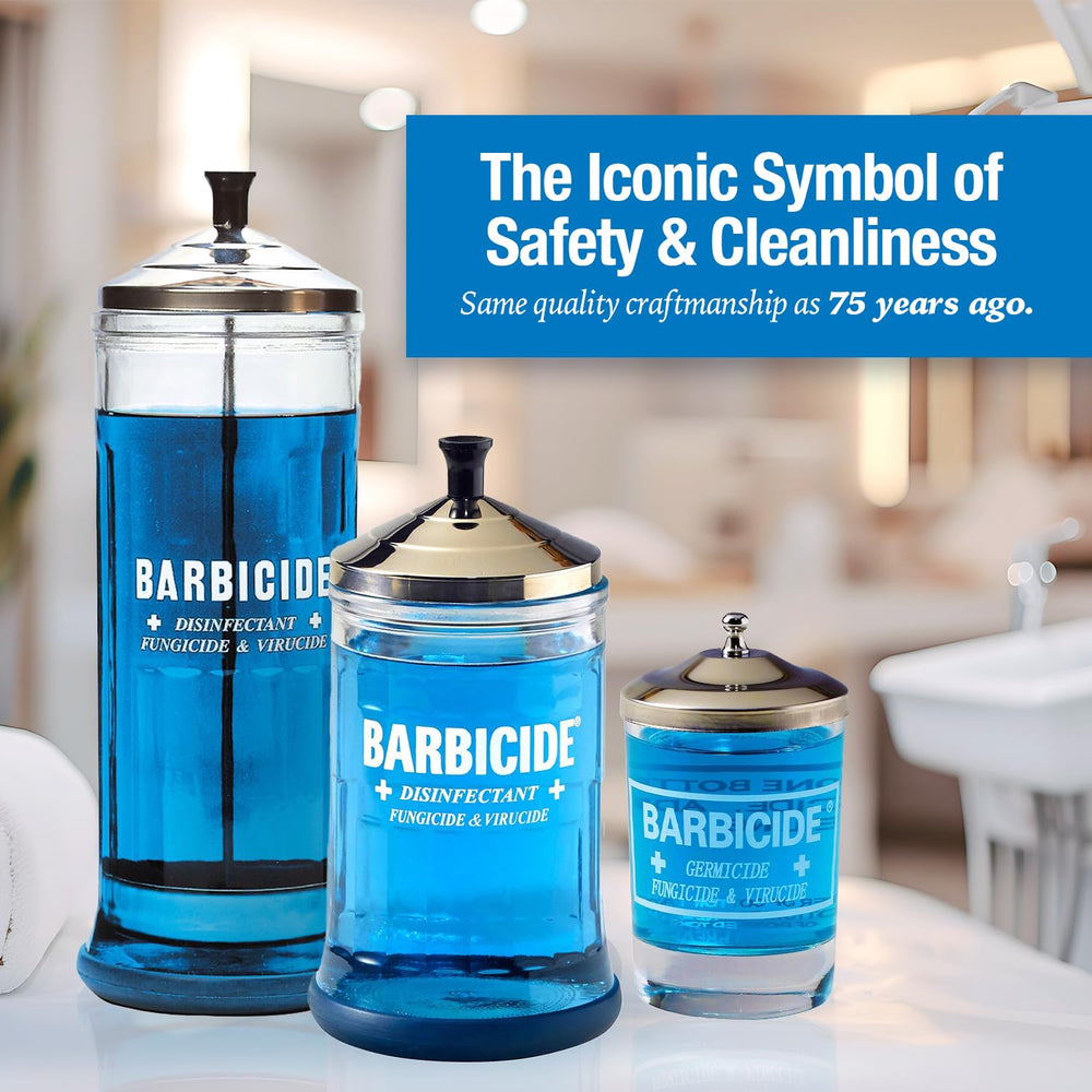 BARBICIDE disinfecting jar strainer basket removable design enables easy tool cleaning
