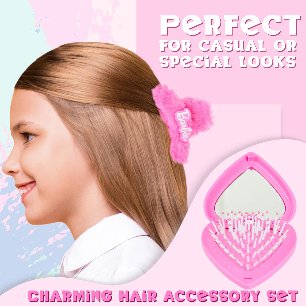Barbie claw clip strong-hold for updos and away-from-face.