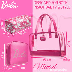 Barbie Toiletry Bags Set 3 medium makeup bag keeps cosmetics organized on the go