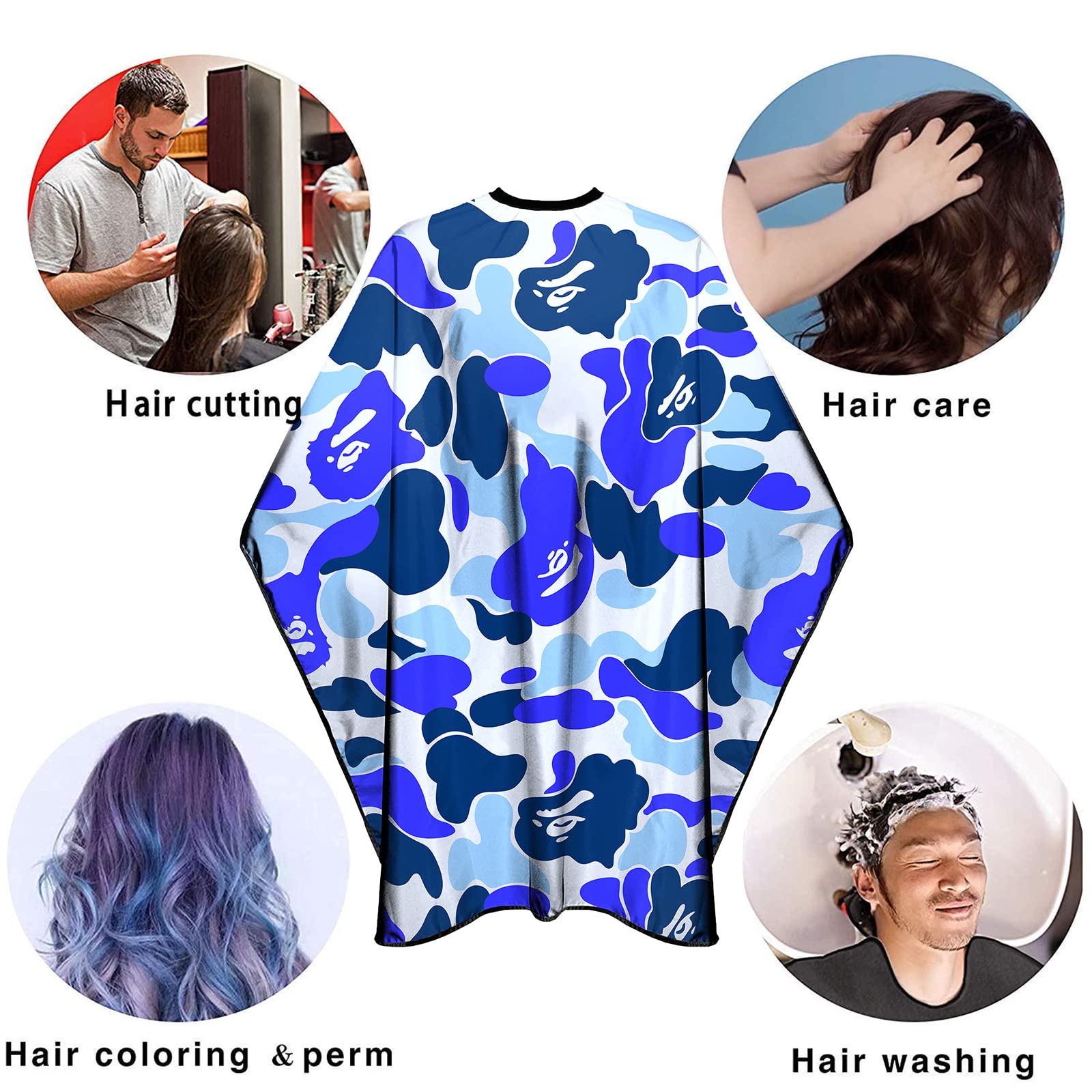Barbohoo barber cape features anti-static and water-resistant layers for smooth cutting