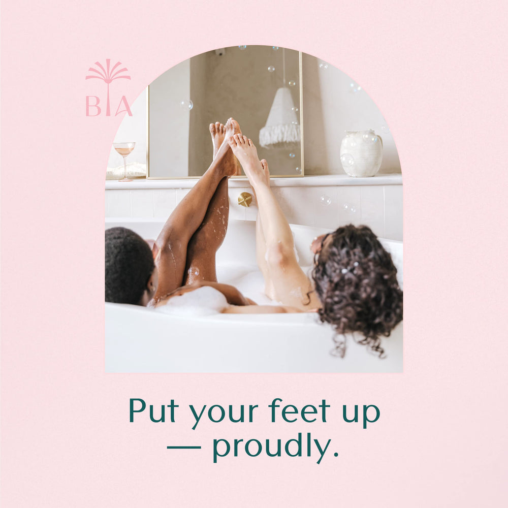 Bare August foot buffer helps keep feet soft for daily wear.