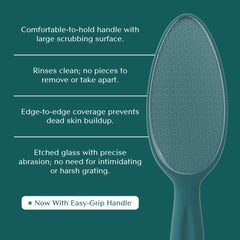Bare August heel scraper targets rough heels for refreshed feet.