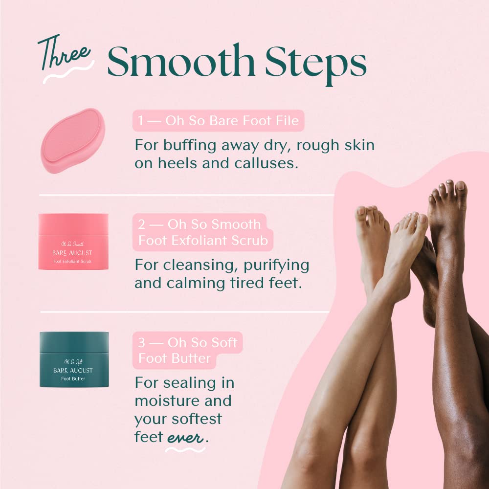 Bare August in-shower foot scrubber for quick, refreshing pedicures.
