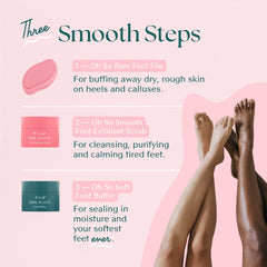 Bare August in-shower foot scrubber for quick, refreshing pedicures.