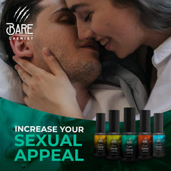 Bare Chemist Temptation cologne spray close-up highlights long-lasting fragrance