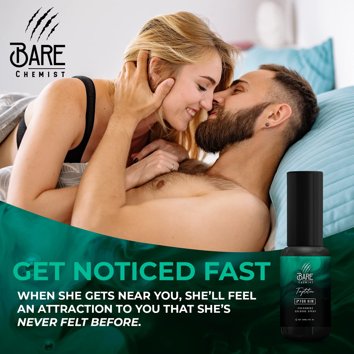 Bare Chemist Temptation daily-use scene conveys confidence in social settings