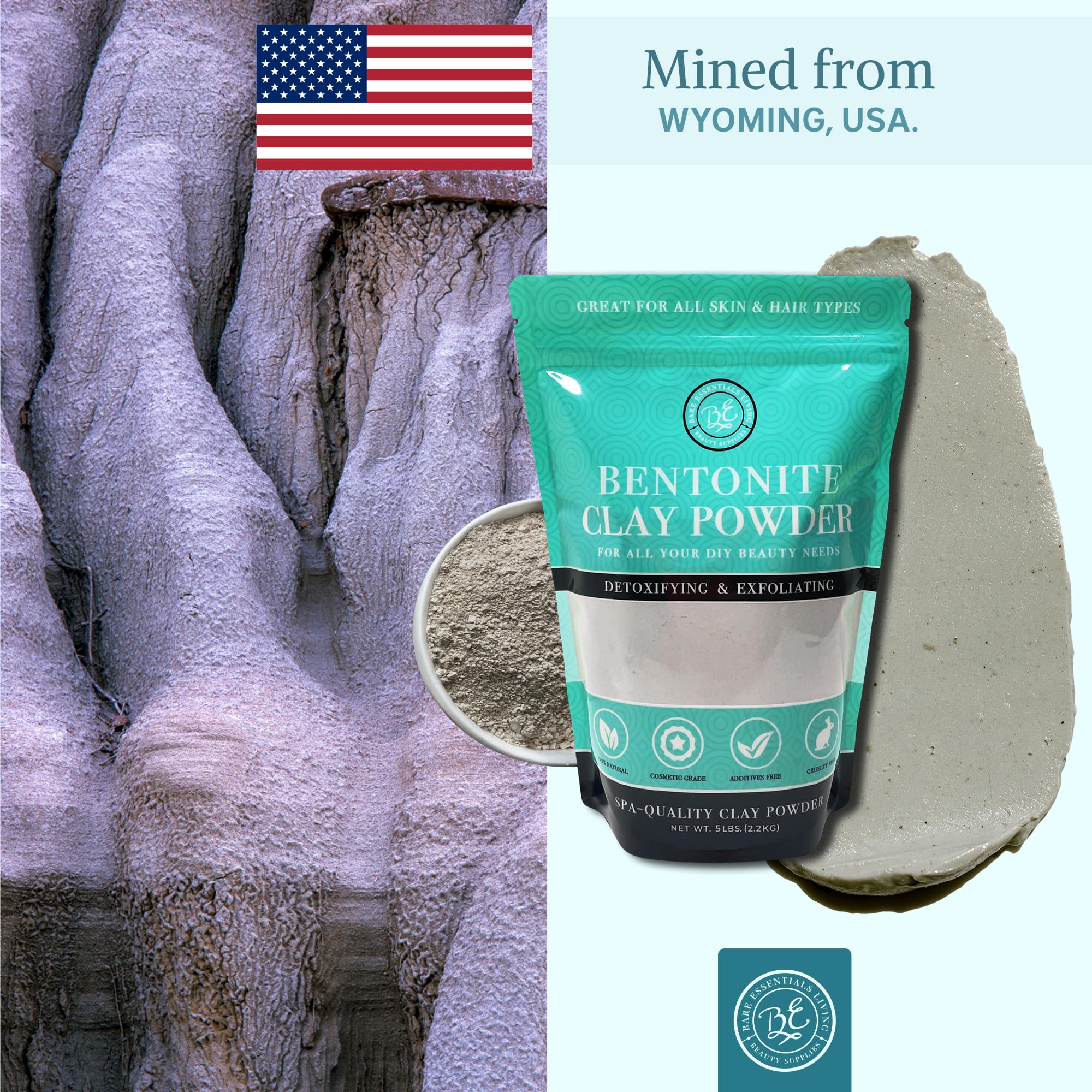 Bare Essentials Living bentonite clay deodorant use alternative approach