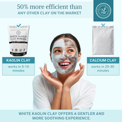 Bare Essentials Living white kaolin clay powder for soap making in craft setup