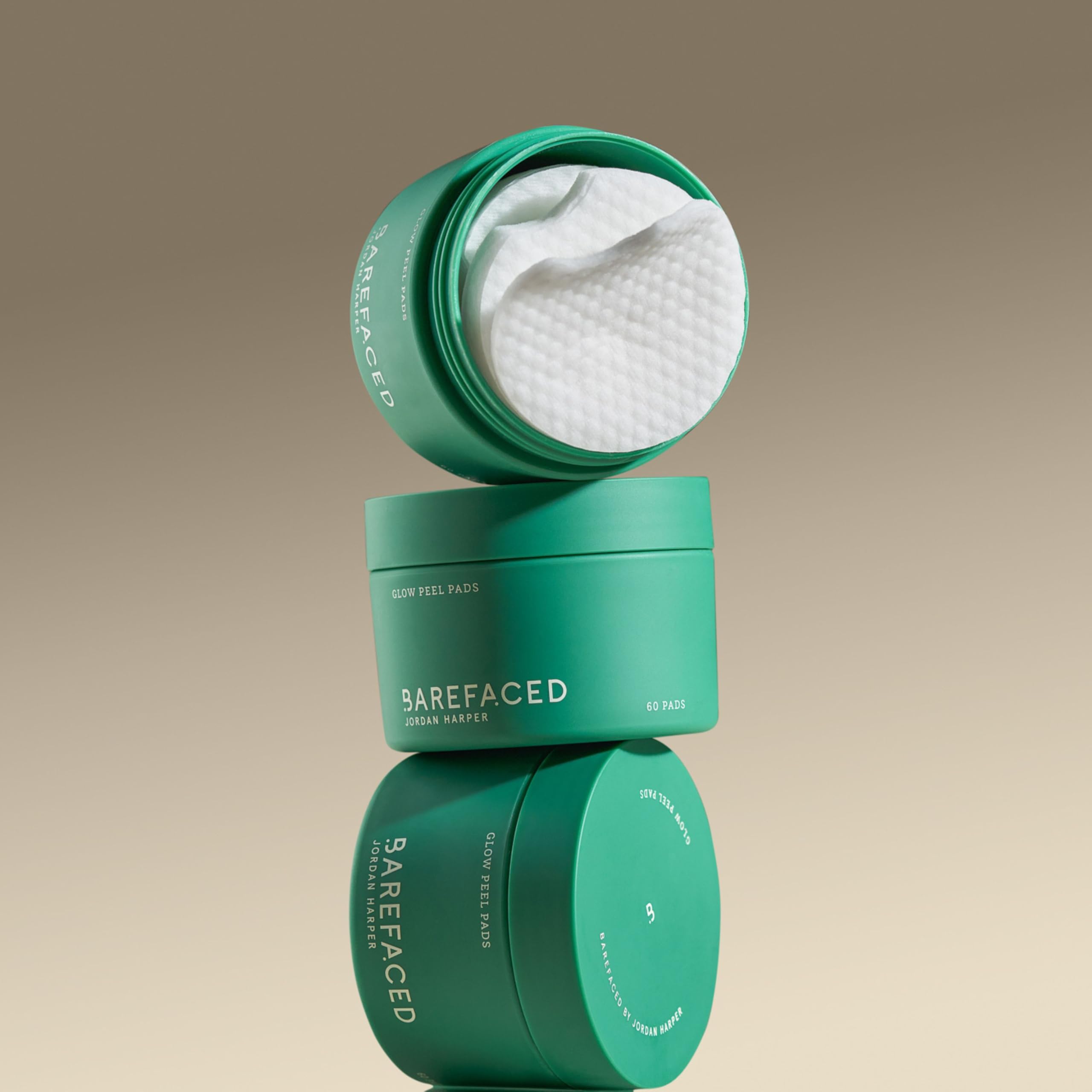 Barefaced Glow Peel Pads serum-ready close-up ready for your routine.