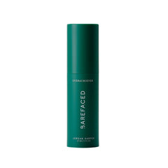 Barefaced Overachiever bottle closeup showing hydration-boosting, daily-use serum