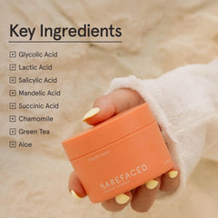 Barefaced Toning Pads application demo showing an easy after-cleansing step for absorption