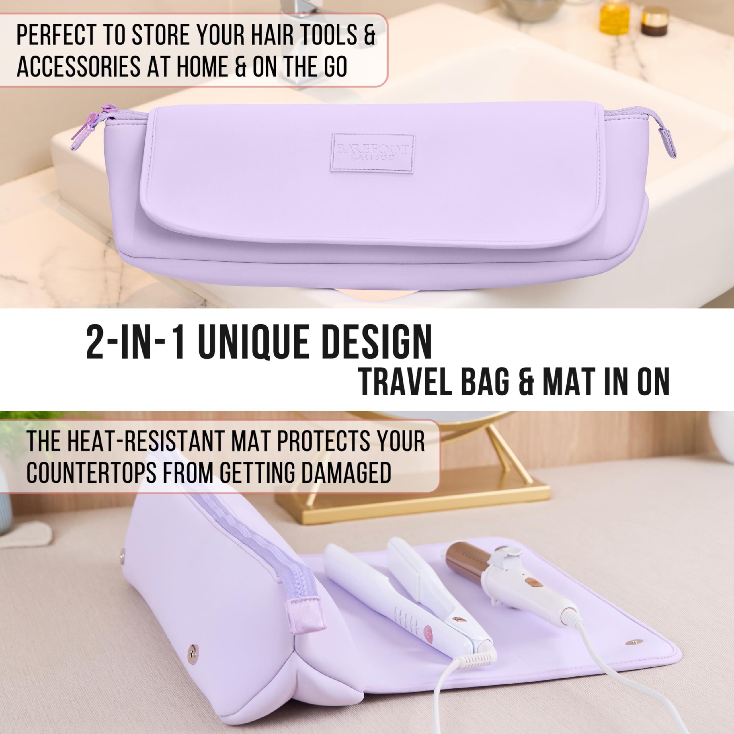 Barefoot Caribou interior pockets image highlights organized storage for tools and accessories.