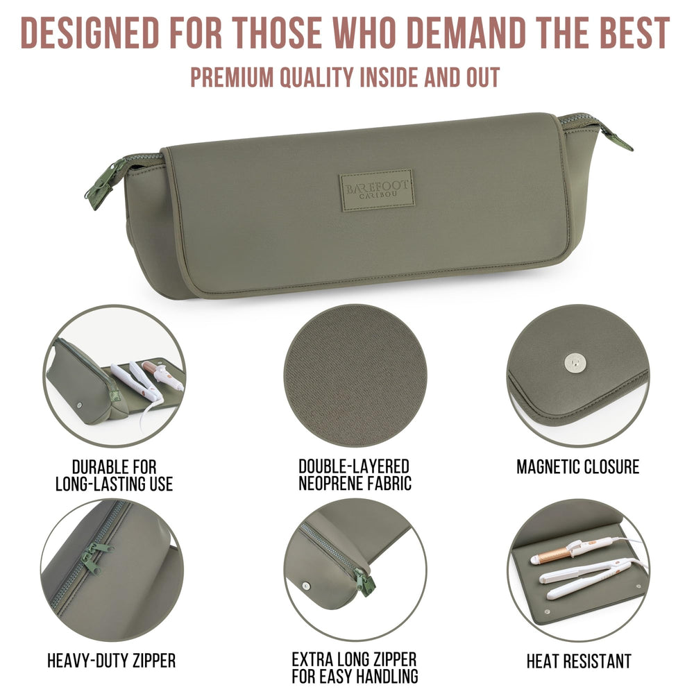 Barefoot Caribou magnetic closure keeps bag securely closed