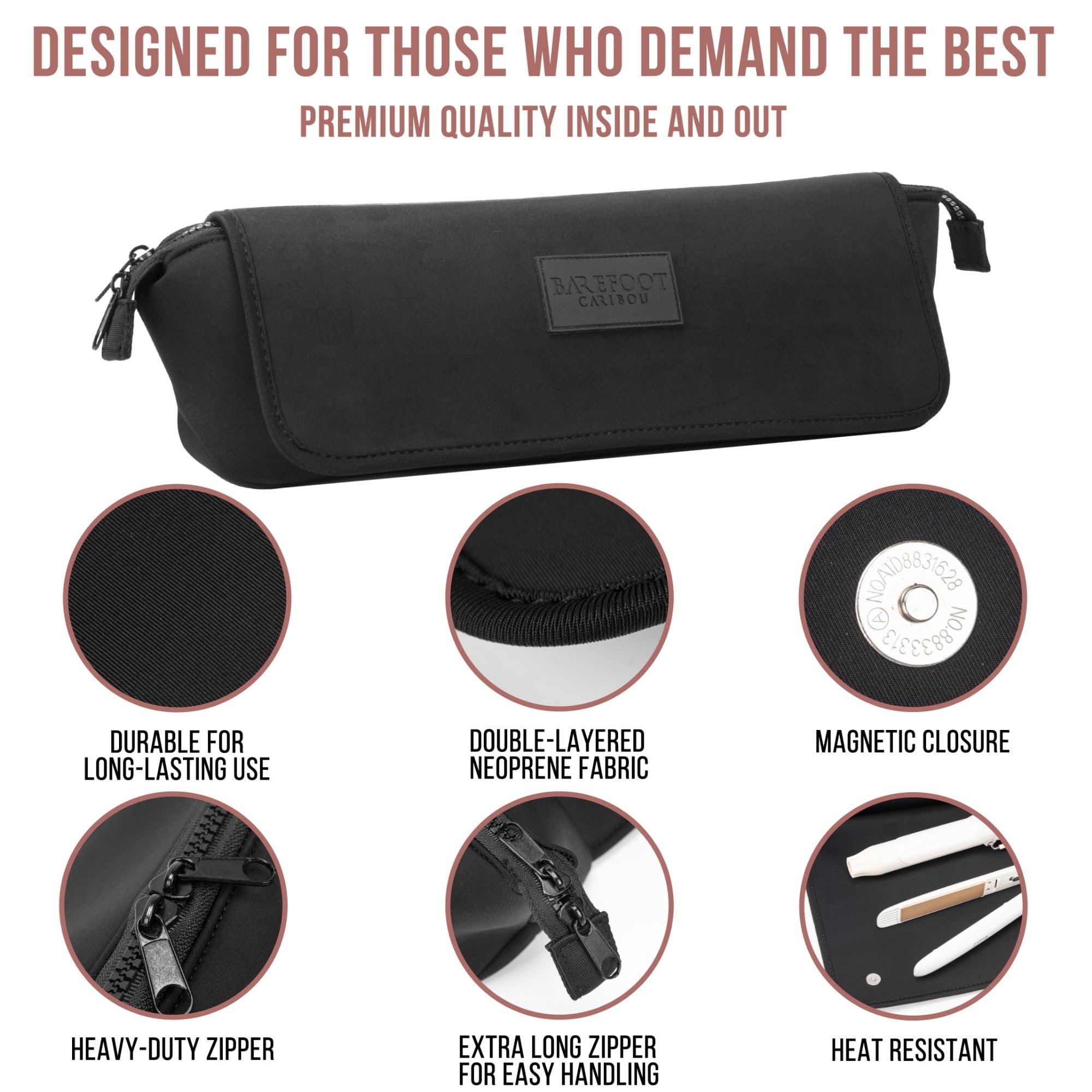 Barefoot Caribou compact bag fits in luggage for daily use