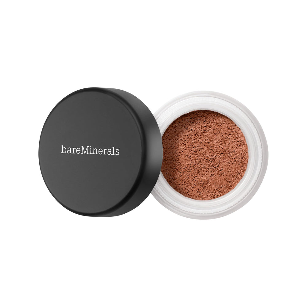 BareMinerals All-Over Face Color Bronzer Warmth packaging highlights talc-free formula for natural radiance.
