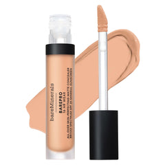bareMinerals BAREPRO concealer tube close-up shows long-lasting, creamy mineral coverage.