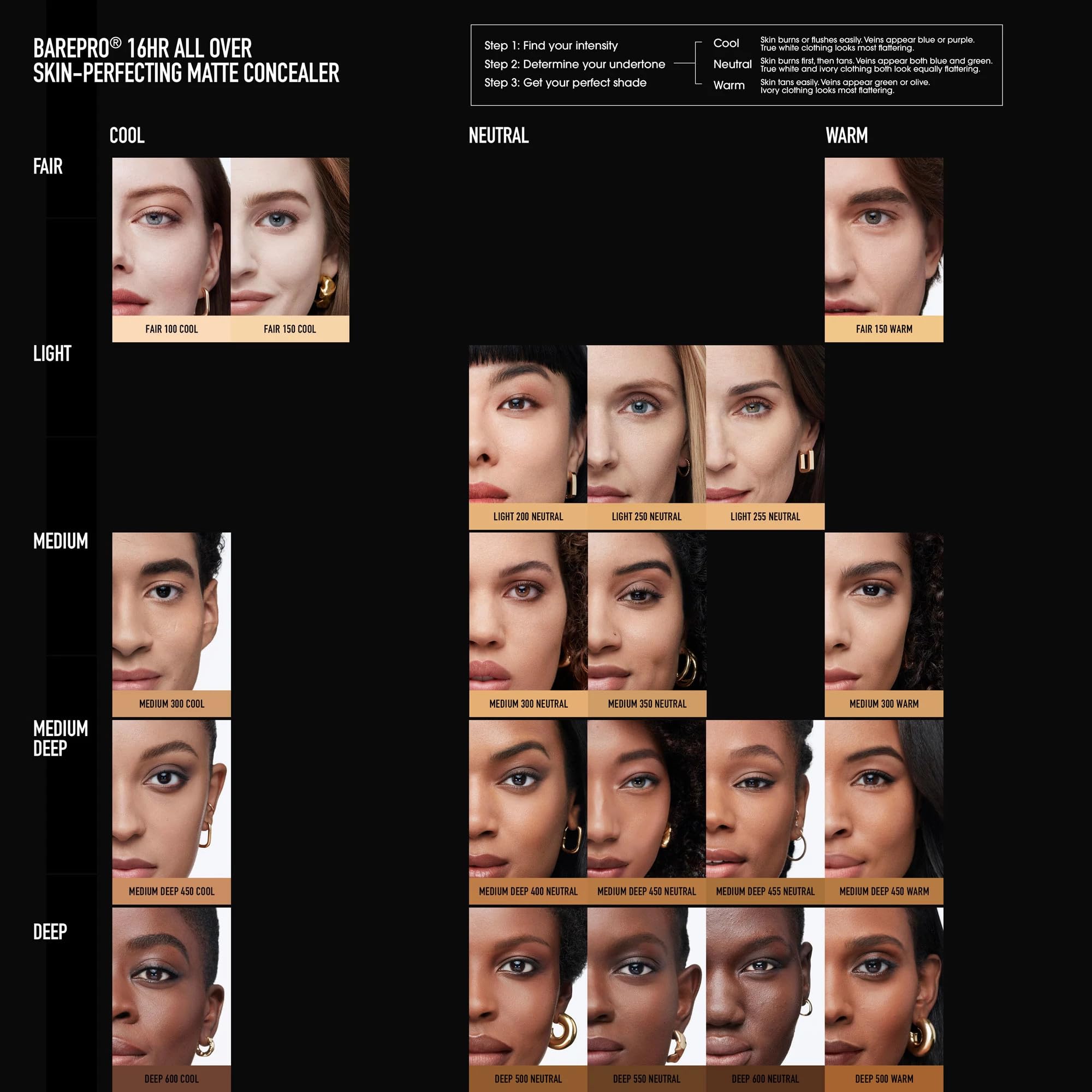 bareMinerals BAREPRO matte finish delivers a natural look and sweat resistance.