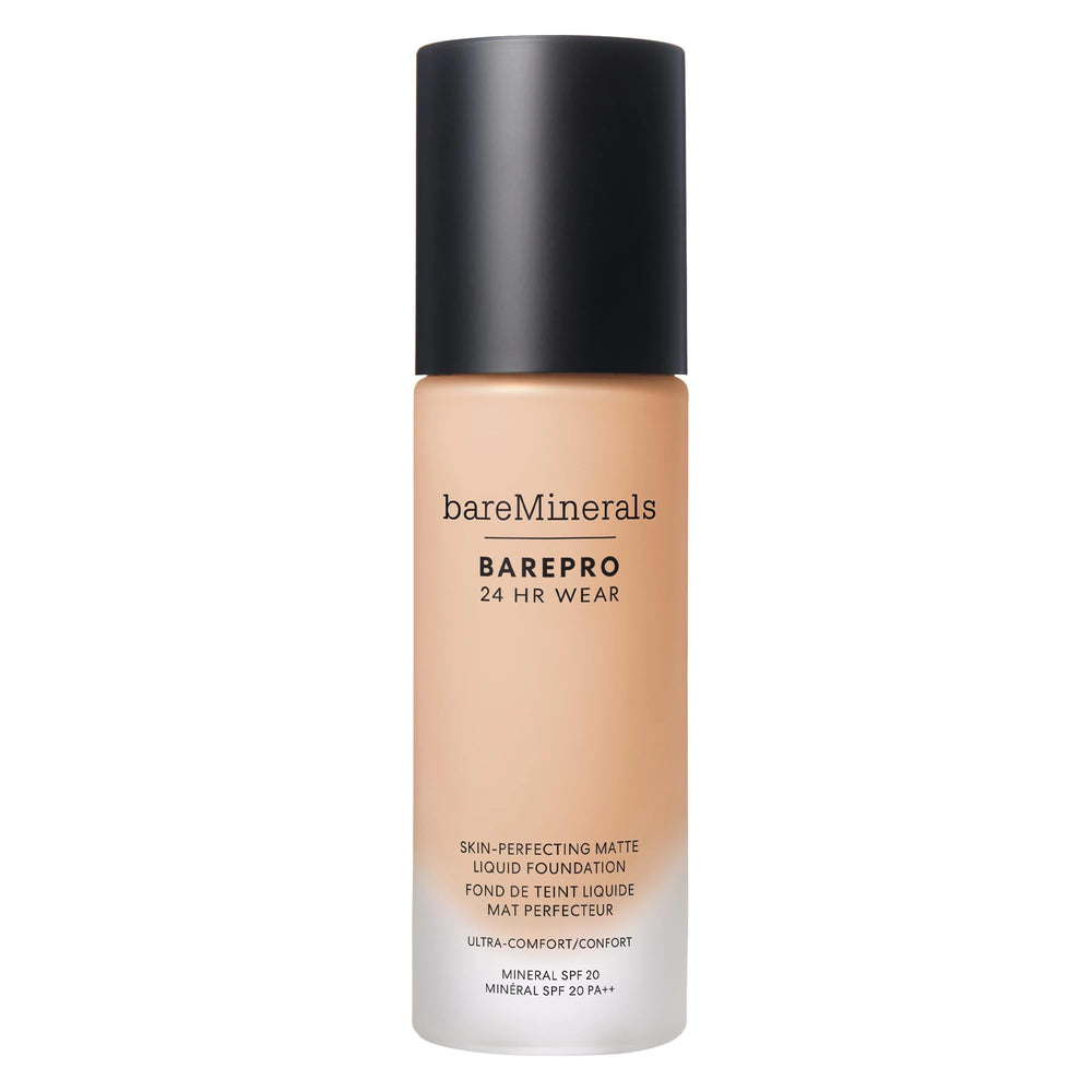 bareminerals barepro-24hr-matte-finish swatch showing undetectable full coverage