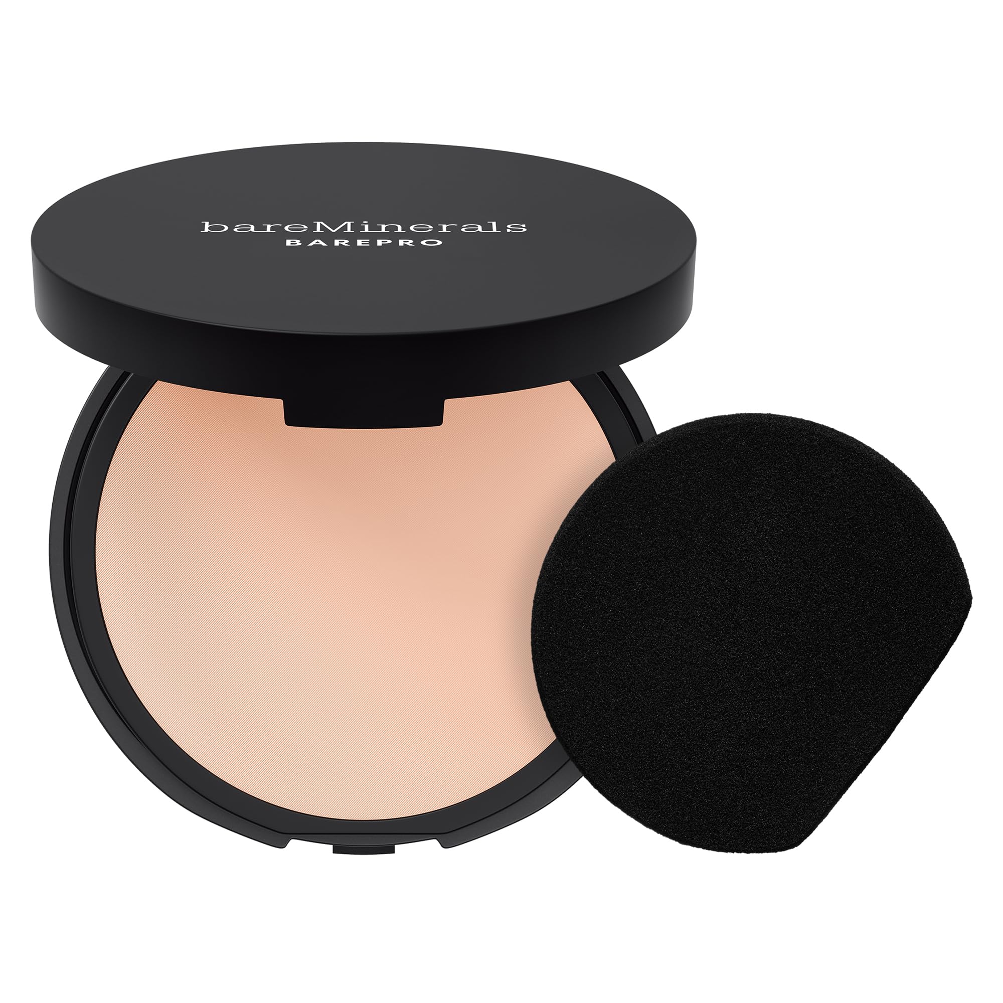bareMinerals BarePro 24HR powder compact delivers matte finish and oil control.