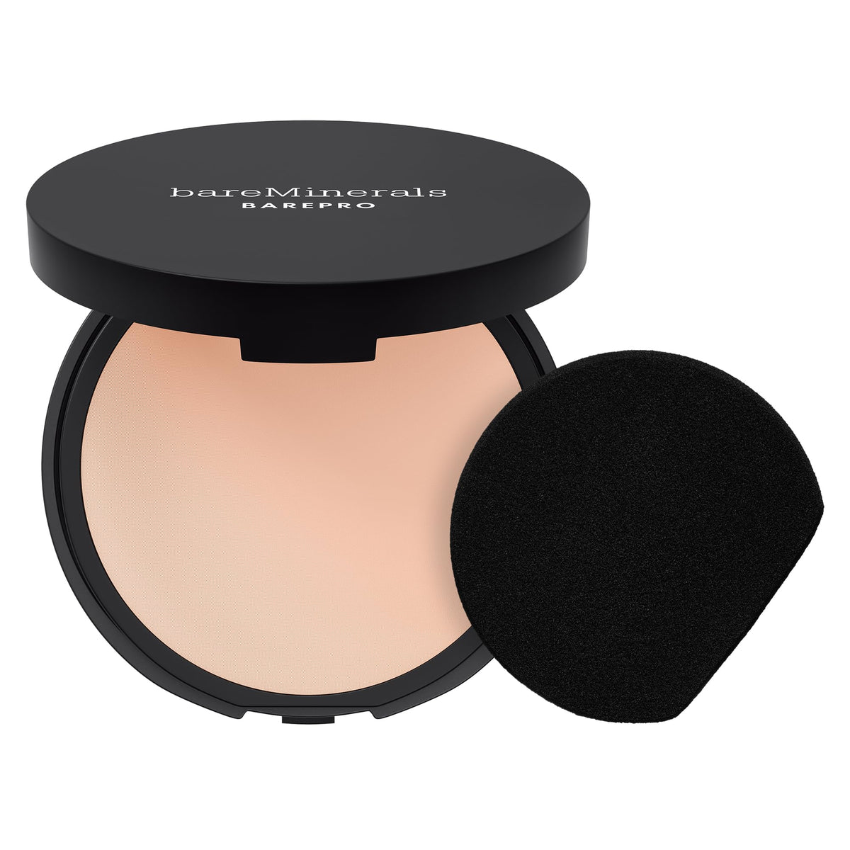 bareMinerals BarePro 24HR powder compact delivers matte finish and oil control.