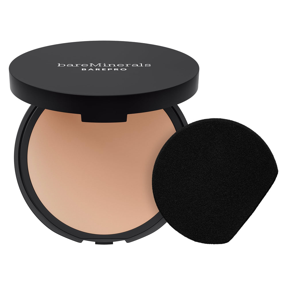 bareMinerals Barepro 24HR powder compact shown for all-day matte coverage