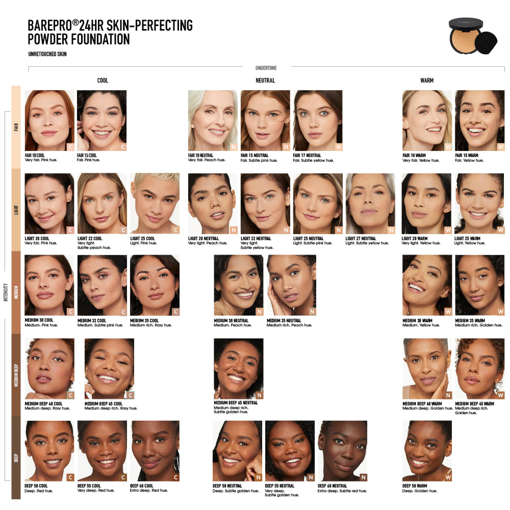 bareMinerals Barepro 24HR sweat and humidity-proof powder for active days.