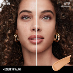 BareMinerals barepro 24HR wear matte finish pump demonstrates seamless, transfer-resistant makeup.