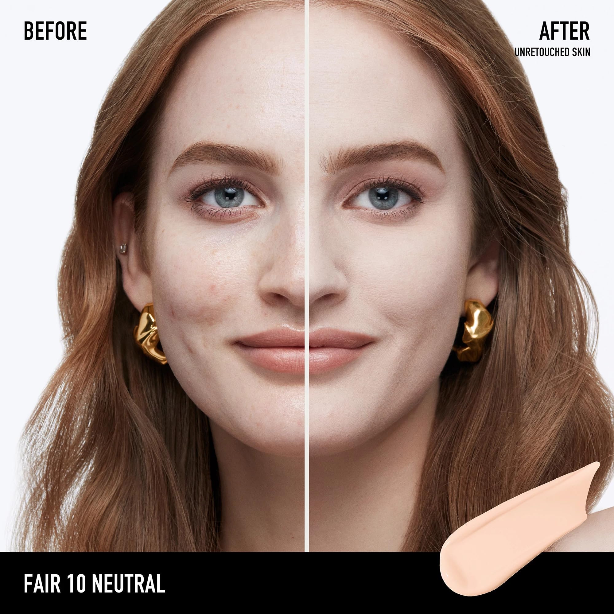 Bareminerals Barepro application with brush spreading even, breathable coverage.