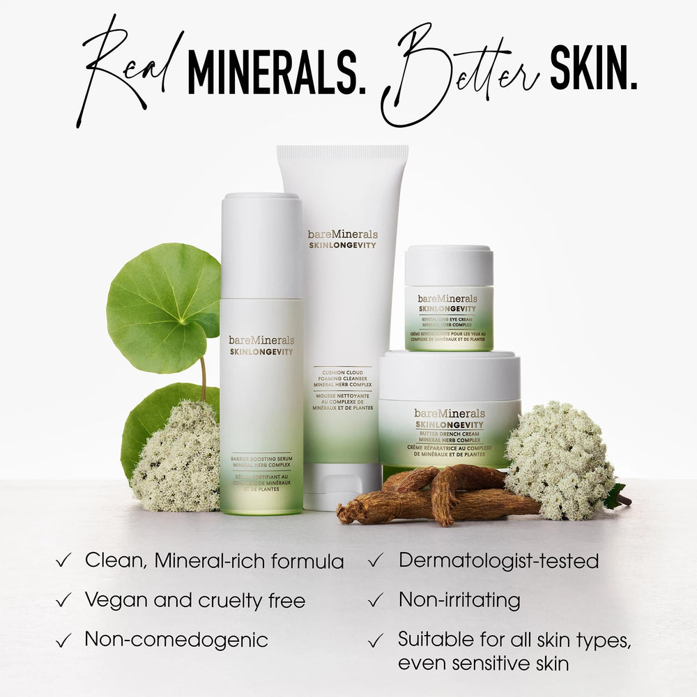 bareminerals Butter Drench clinical results graph visualizes instant hydration boost
