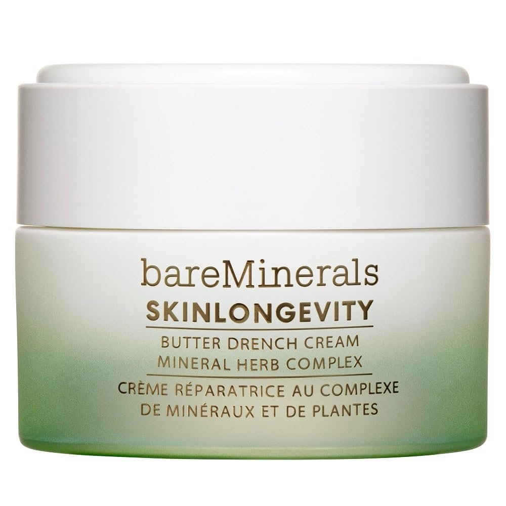 bareminerals Butter Drench jar closeup shows creamy texture for deep hydration