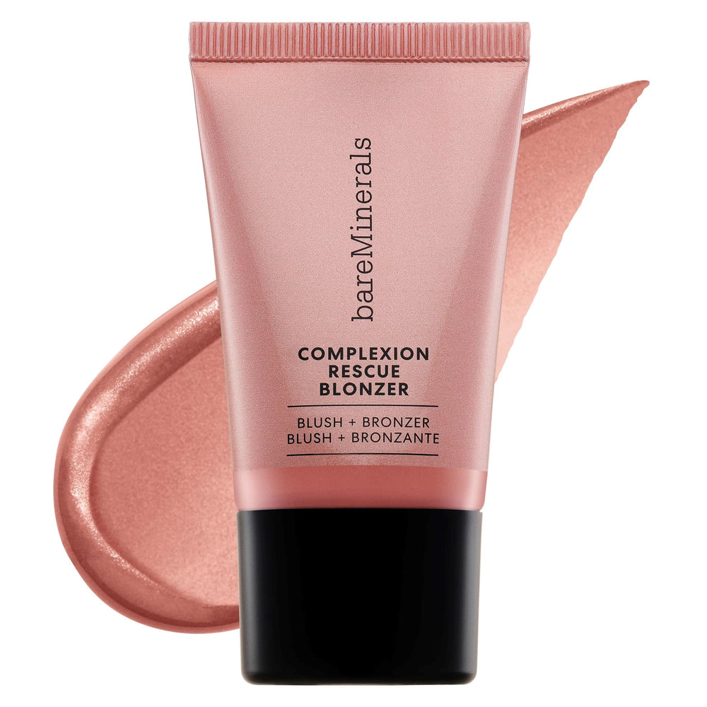BareMinerals Complexion Rescue Liquid Blonzer Kiss of Pink bottle pump for easy, hydrating application.