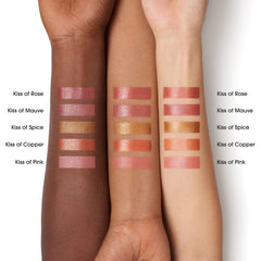 BareMinerals Complexion Rescue Liquid Blonzer rosy-bronze swatch blending seamlessly.